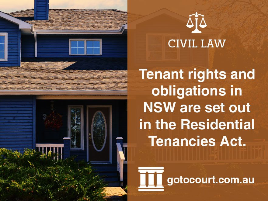 Rights and obligations of tenants in residential properties in New South Wales