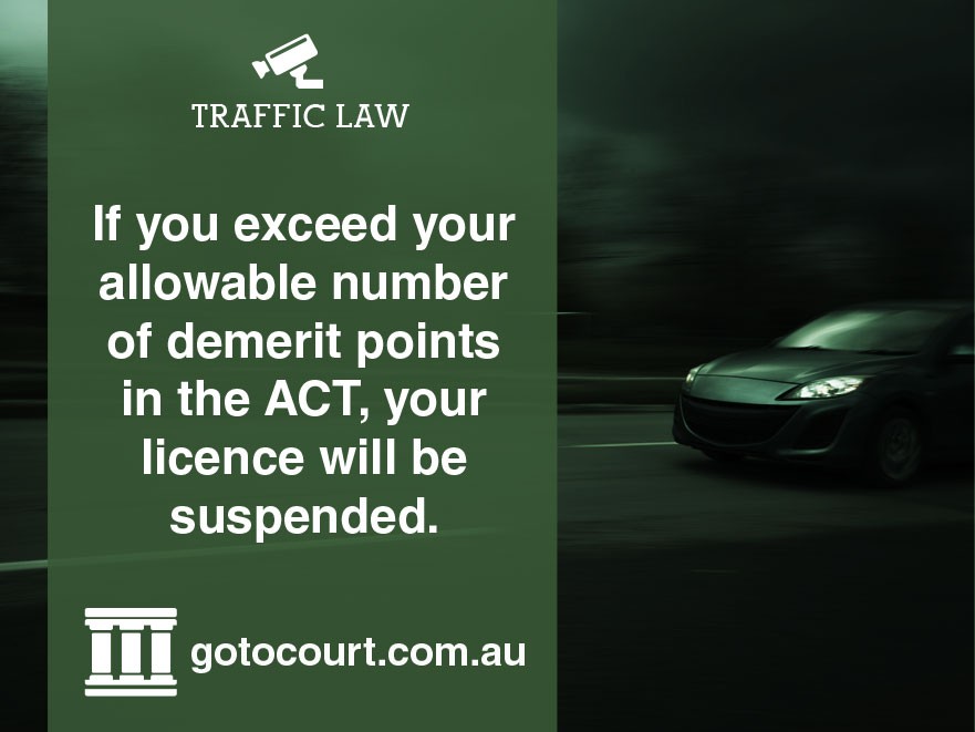 Demerit Points in the ACT