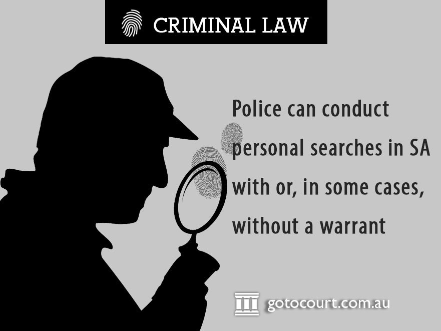Personal Searches by Police in South Australia