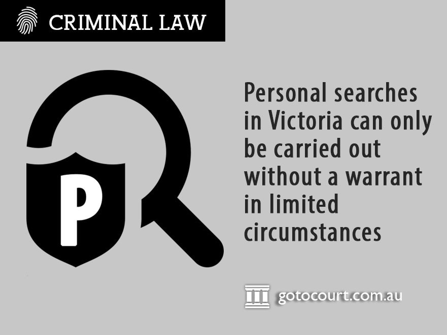 Personal Searches by Police in Victoria