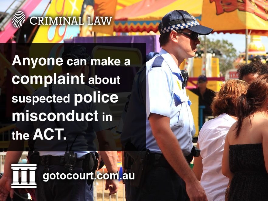 Reporting Police Misconduct in the Australian Capital Territory