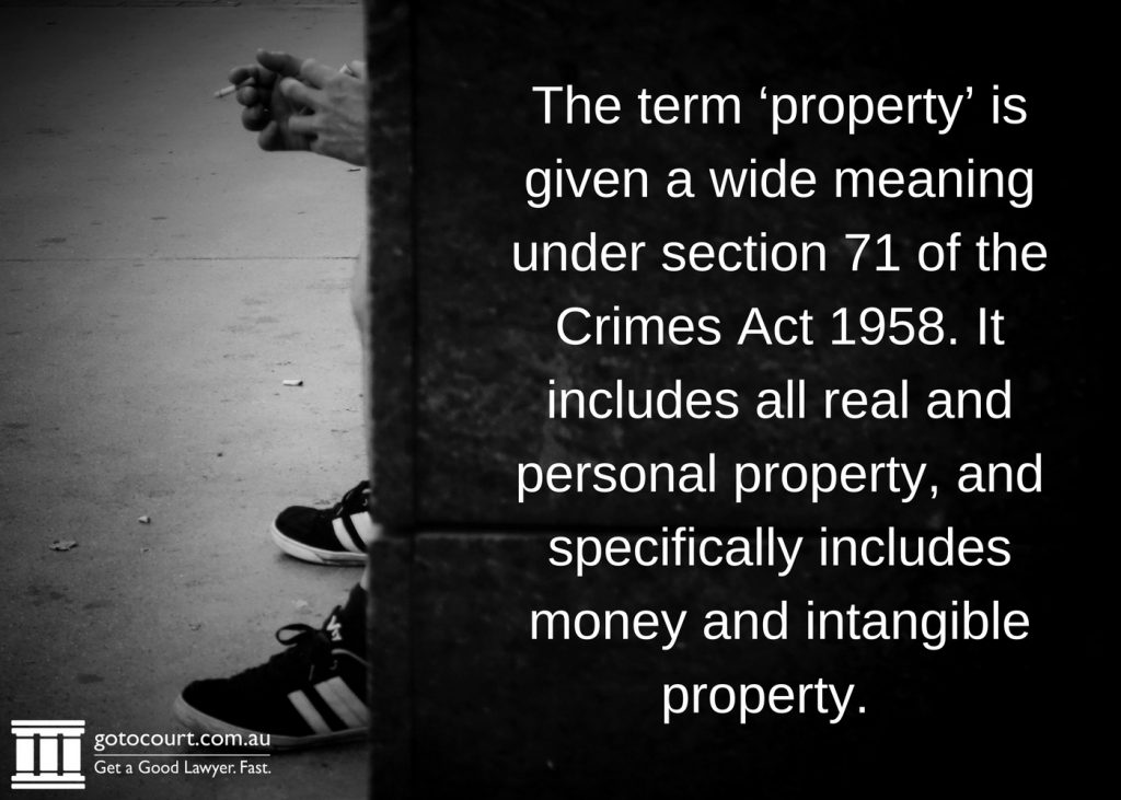 In terms of fraud in Victoria, the term property is given a wide meaning under section 71 of the Crimes Act 1958.