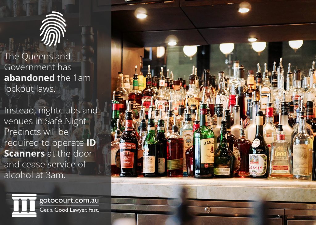 The Queensland Government has abandoned the 1am lockout laws. Instead, nightclubs and venues in Safe Night Precincts will be required to operate ID Scanners at the door and cease service of alcohol at 3am.