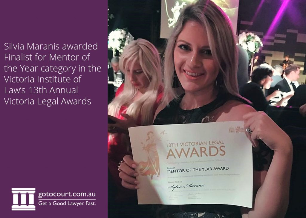 Silvie Maranis recognised as one of Victoria's best legal mentors