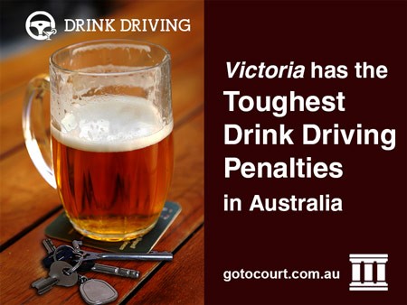 Victoria has the toughest drink driving penalties in Australia