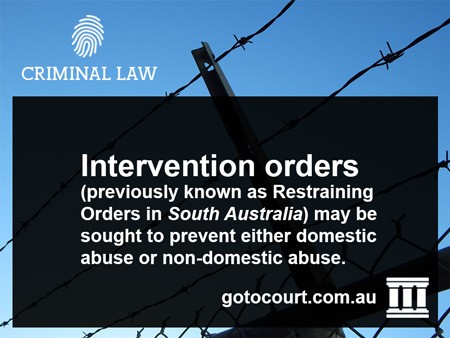 Intervention Orders in South Australia