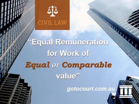Equal remuneration for work of equal or comparable value in Qld