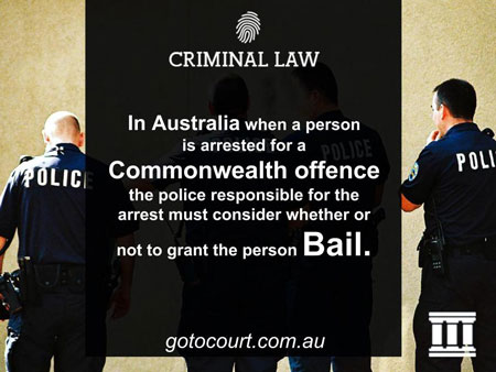 bail application criminal law Australia